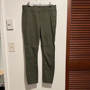 Toad&Co Women's Olive Green Rover Moto Crop Pant